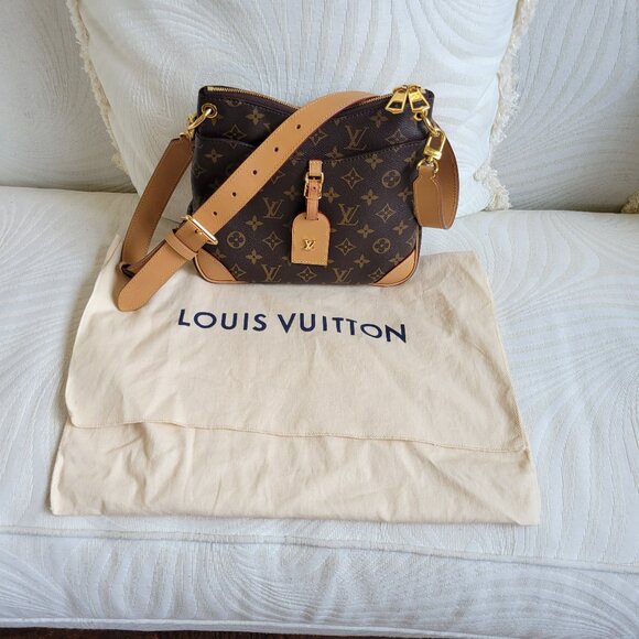 Authentic Louis VUITTON Odeon NM PM Monogram Natural Crossbody HandbagBag - Picture 1 of 4